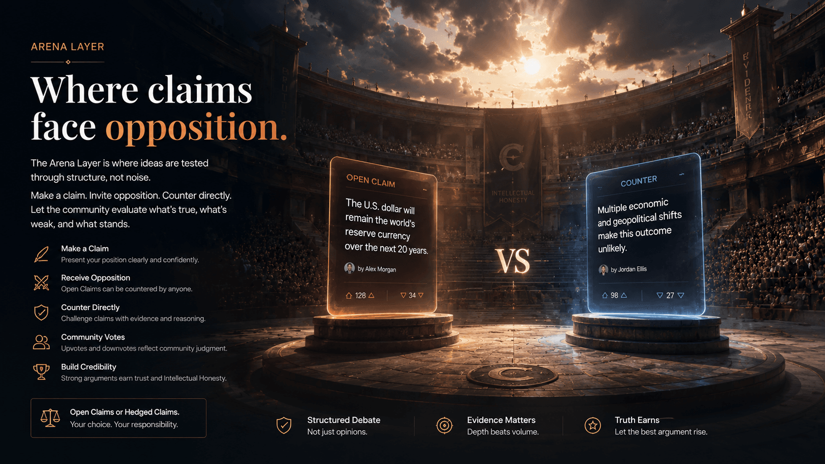 Arena layer onboarding background