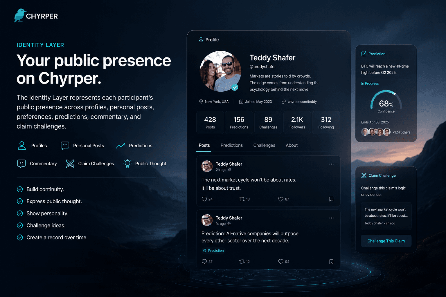 Identity layer profile card onboarding asset